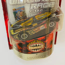 2003 Hot Wheels Highway 35 World Race Roadbeasts Nitrox Power Pistons negro CM5 base ZAMAC - Incluye Token y Comic