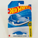 2025 Hot Wheels Experimotors Porsche 911 Carrera Clip azul - Llavero