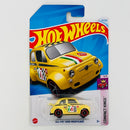 2024 Hot Wheels Compact Kings 60s Fiat 500D Modificado amarillo OH5 - Básico del STH