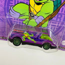 2022 Hot Wheels Premium Pop Culture Teenage Mutant Ninja Tortugas Ninja Dream Van XGW morado Llantas de Goma RR