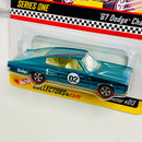 2002 Hot Wheels RLC Exclusivo Red Line Club Online Exclusive Limited Edition 9,243/10,000 67 Dodge Charger turquesa spectraflame Llantas Redline RL