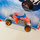 2010 Hot Wheels Race World Desert Sand Stinger naranja 5SP base ZAMAC