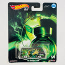 2018 Hot Wheels Premium Pop Culture Alex Ross DC Heroes Green Lantern Linterna Verde 66 Dodge A100 negro Llantas de Goma RR base ZAMAC