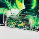 2018 Hot Wheels Premium Pop Culture Alex Ross DC Heroes Green Lantern Linterna Verde 66 Dodge A100 negro Llantas de Goma RR base ZAMAC