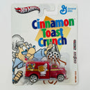 2019 Hot Wheels Premium Nostalgic Brands General Mills Cinnamon Toast Crunch 49 Ford C.O.E. rojo Llantas de Goma RR base ZAMAC