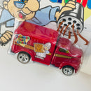 2019 Hot Wheels Premium Nostalgic Brands General Mills Cinnamon Toast Crunch 49 Ford C.O.E. rojo Llantas de Goma RR base ZAMAC