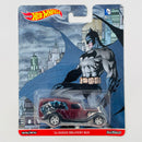 2016 Hot Wheels Premium Pop Culture DC Comics Batman & Superman 34 Dodge Delivery Bus rojo metálico Llantas de Goma RR base ZAMAC