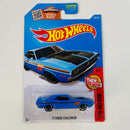 2016 Hot Wheels Then and Now 71 Dodge Challenger azul OH5
