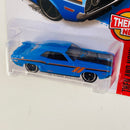 2016 Hot Wheels Then and Now 71 Dodge Challenger azul OH5