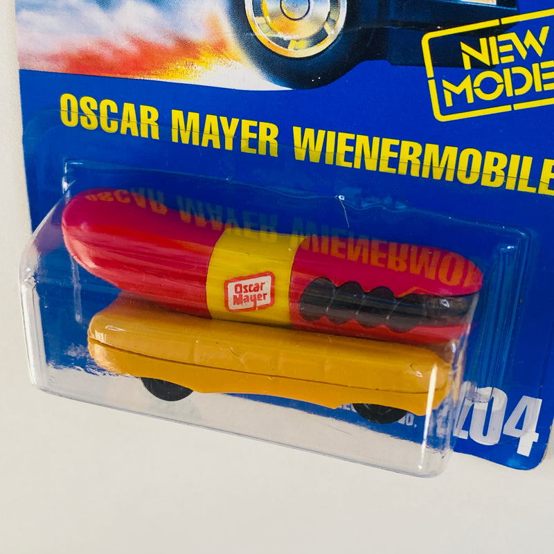 1993 Hot Wheels New Model Oscar Mayer Wienermobile 204 amarillo Black BW Primera Edición
