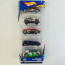 2003 Hot Wheels Cop Squad 5 Pack Set de 5 - Ford GT-90, Toyota RSC, Maelstrom, Vulture Roadster, Hyperliner