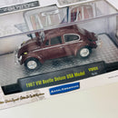 2015 M2 Machines Auto-Thentics Limited Edition 1/6,888 1967 VW Volkswagen Beetle Deluxe USA Model VW03 granate Llantas de Goma