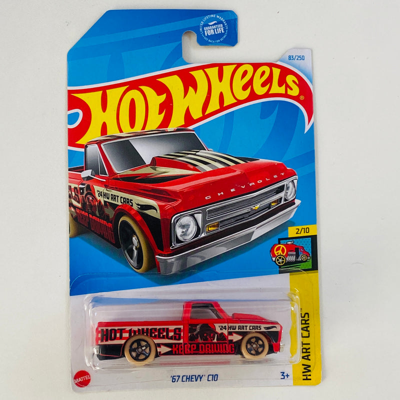 2024 Hot Wheels HW Art Cars 67 Chevy C10 rojo 5SP