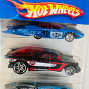 2005 Hot Wheels Roll Patrol 5 Pack Set de 5 - Fast Fuse, Nomadder What, Cadillac V-16 Concept, Brick Cutter, Plymouth Barracuda
