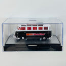 2014 M2 Machines M2 Machines AutoZone Limited Edition 1962 VW Volkswagen Microbus Deluxe USA Model negro con blanco Llantas de Goma - Loose con Caja Acrílica