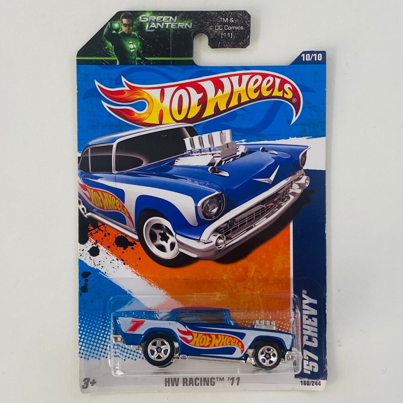 2011 Hot Wheels HW Racing 57 Chevy azul 5SP