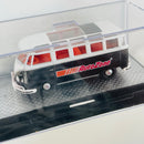 2014 M2 Machines M2 Machines AutoZone Limited Edition 1962 VW Volkswagen Microbus Deluxe USA Model negro con blanco Llantas de Goma - Loose con Caja Acrílica