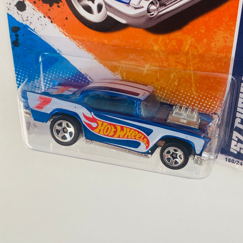 2011 Hot Wheels HW Racing 57 Chevy azul 5SP