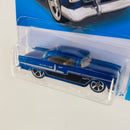 2022 Hot Wheels Chevy Bel Air 55 Chevy azul metálico MC5 - Básico del STH