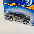 2001 Hot Wheels Turbo Taxi 57 Chevy 053 negro 3SP - Detalle Burbuja
