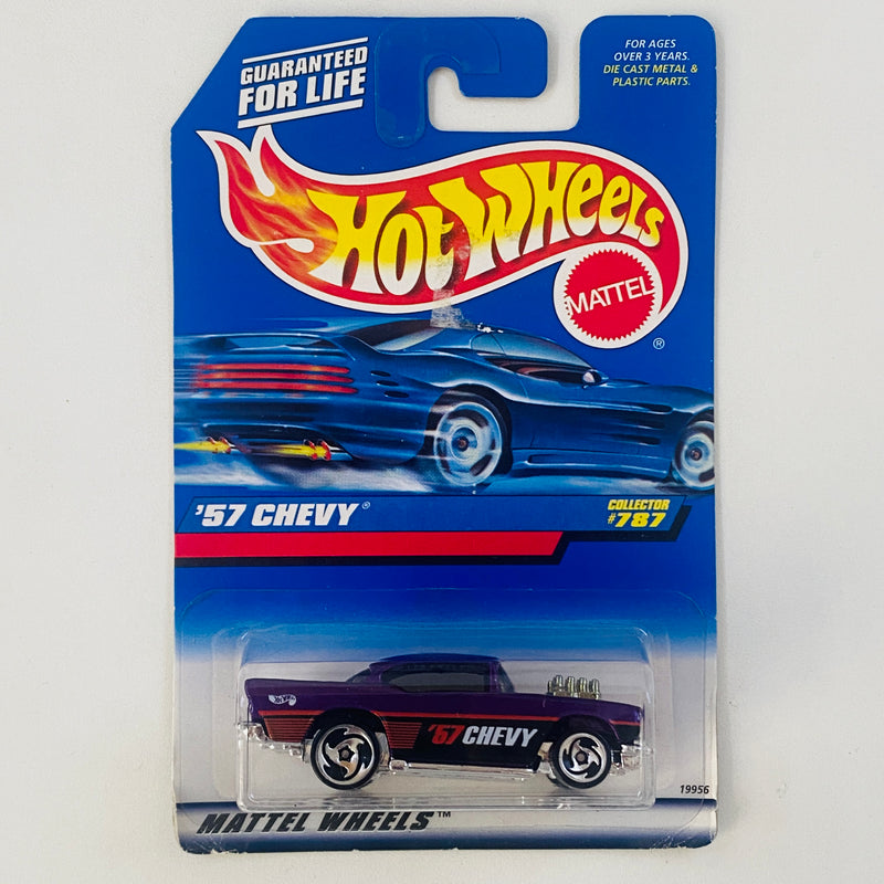 1998 Hot Wheels 57 Chevy 787 morado metálico SB