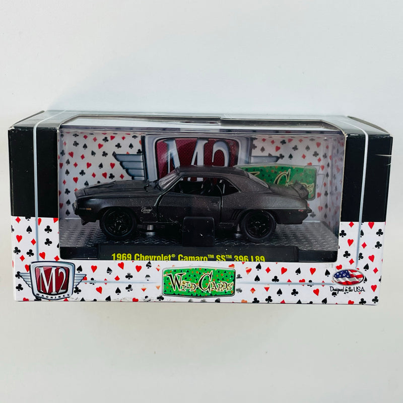 2012 M2 Machines Wild Cards Limited Edition 1969 Chevrolet Camaro SS 396 L89 WC-01 negro Llantas de Goma