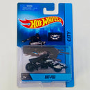 2013 Hot Wheels HW City The Dark Knight Trilogy Batman Bat-Pod negro con Figura de Batman