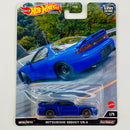 2022 Hot Wheels Premium Car Culture Mountain Drifters Mitsubishi 3000GT VR-4 azul metálico Llantas de Goma RR