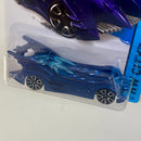2014 Hot Wheels HW City Infinity Batmobile azul metálico TRAP5