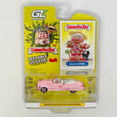 2025 Greenlight Garbage Pail Kids Ancient Annie 1949 Buick Roadmaster Convertible rosado Llantas de Goma