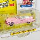 2025 Greenlight Garbage Pail Kids Ancient Annie 1949 Buick Roadmaster Convertible rosado Llantas de Goma