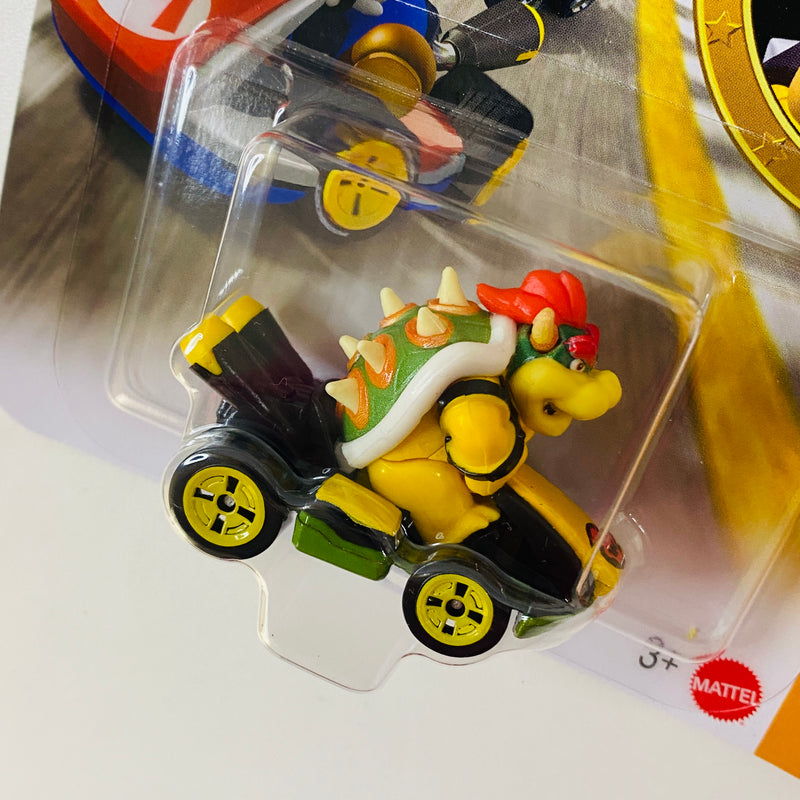 2021 Hot Wheels Mario Kart Bowser Standard Kart negro MK Base Metal