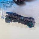 2019 Hot Wheels Batman Justice League Batmobile morado oscuro metálico PR5 Torreta Giratoria