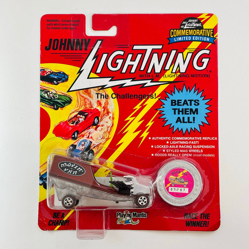 1993 Johnny Lightning The Challengers Commemorative Limited Edition Series C Movin' Van granate Redline con Moneda Coleccionista