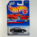 1998 Hot Wheels Ferrari 348 443 negro metálico 5DOT variante Tarjeta Auto Rojo