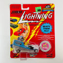 1993 Johnny Lightning The Challengers Commemorative Limited Edition Series F Movin' Van azul Redline con Moneda Coleccionista