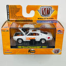 2014 M2 Machines HEMI 50th Anniversary Limited Edition 1/6,000 Walmart Exclusive 1968 Plymouth Barracuda HEMI HMS01 blanco Llantas de Goma