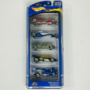 2002 Hot Wheels Air Circus 5 Pack Set de 5 - Jet Threat 3.0, Greased Lightnin, Ford GT-90, Shadow Jet, Dogfighter
