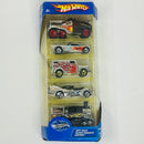 2004 Hot Wheels Chrome Burnerz 5 Pack Set de 5 - XS-IVE, Bedlam, Armored Truck, Power Rocket, Rail Rodder