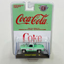 2021 M2 Machines Coca Cola Coke Limited Edition 1/9,600 1979 Chevrolet Scottsdale A13 verde Llantas de Goma