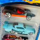 2002 Hot Wheels Insectiride 5 Pack Set de 5 - Speed Machine, At-A-Tude, Saltflat Racer, Chaparral 2, Turbo Flame
