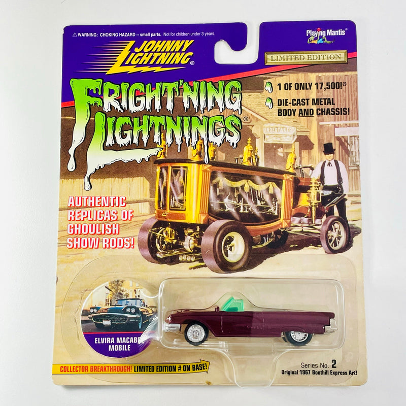 1996 Johnny Lightning Frightning Lightnings Limited Edition 1/17,500 Series 2 Elvira Macabre Mobile 1959 Ford Thunderbird granate
