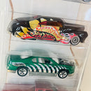 2003 Hot Wheels T-Wrecks 5 Pack Set de 5 - Lakester, Phantastique, Tail Dragger 41 Ford Coupe, Chevrolet Monte Carlo Concept Car, Chevrolet Customized C3500