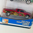 2003 Hot Wheels T-Wrecks 5 Pack Set de 5 - Lakester, Phantastique, Tail Dragger 41 Ford Coupe, Chevrolet Monte Carlo Concept Car, Chevrolet Customized C3500