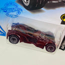 2021 Hot Wheels Batman Arkham Knight Batmobile rojo oscuro metálico BLOR