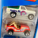 2000 Hot Wheels World Tour 5 Pack Set de 5 - Ford Bronco 4-Wheeler, Trailbuster Jeep CJ-7, Dodge Caravan, Oldsmobile Aurora, 80s Corvette Chevrolet