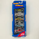 1998 Hot Wheels Off Road 4x4 5 Pack Set de 5 - Path Beater, Hummer Humvee, Gulch Stepper, Trailbuster Jeep CJ-7, Ford Bronco 4-Wheeler