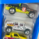 1998 Hot Wheels Off Road 4x4 5 Pack Set de 5 - Path Beater, Hummer Humvee, Gulch Stepper, Trailbuster Jeep CJ-7, Ford Bronco 4-Wheeler