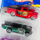 2003 Hot Wheels Robo Zoo 5 Pack Set de 5 - 40 Ford Truck, 57 Chevy, Purple Passion 49 Mercury, Pontiac Banshee, Volkswagen Beetle