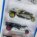 2007 Hot Wheels Pirates 5 Pack Set de 5 - Bone Shaker, Mini Morris Wagon, Bon Voyage, Surf Crate, Lakester